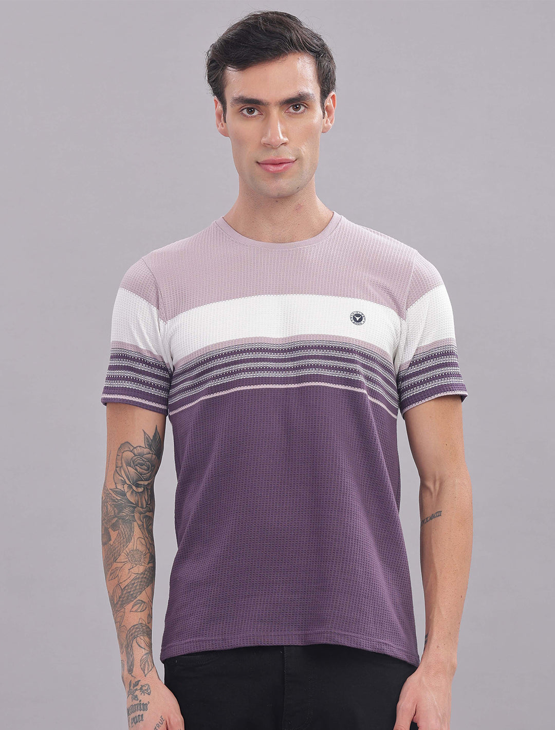 Box Knit Auto Stripes - Indigo