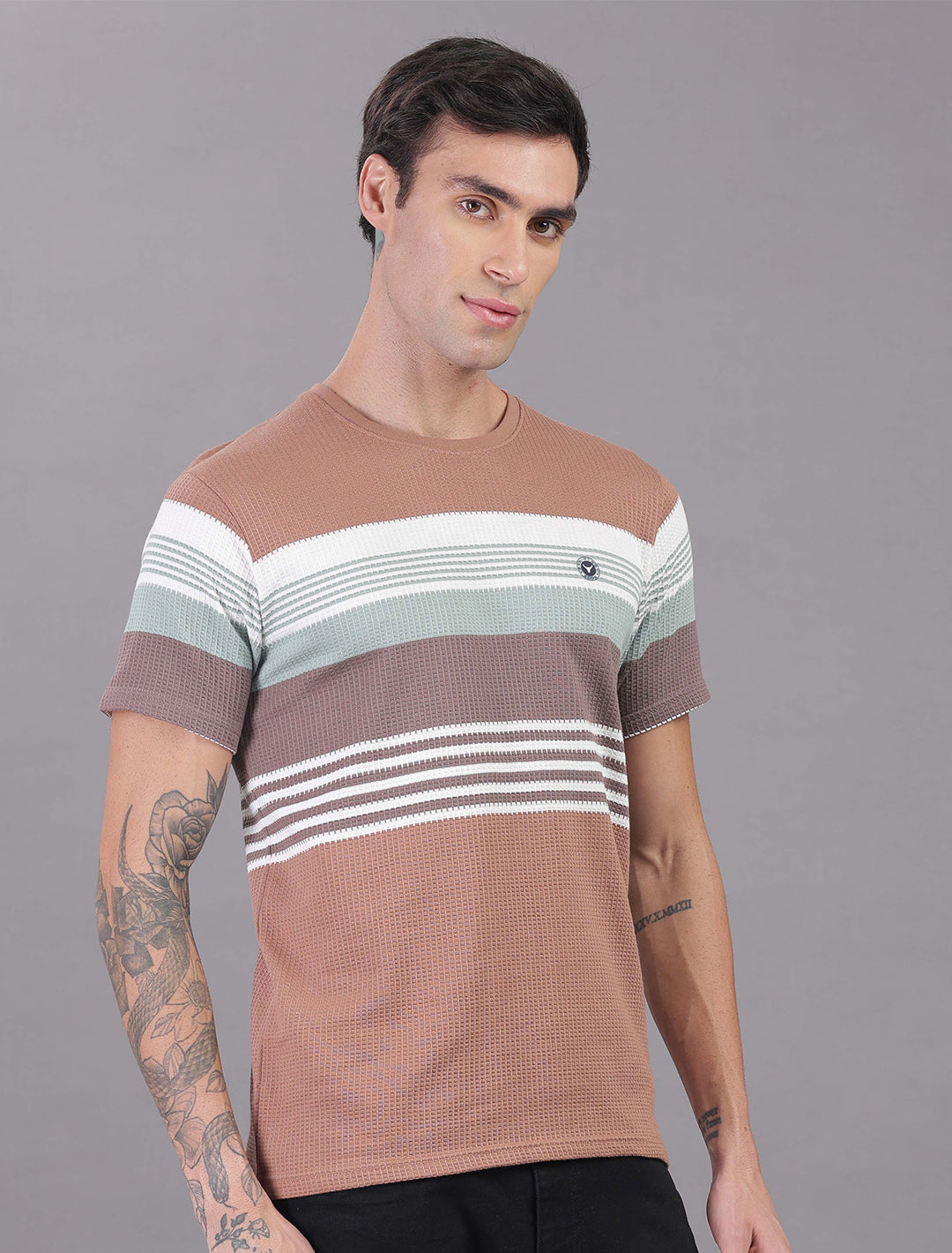 Box Knit Auto Stripes - Pink