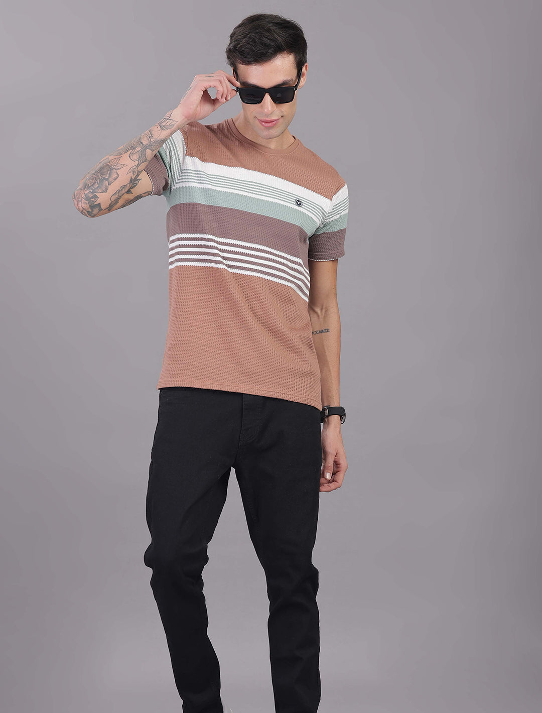 Box Knit Auto Stripes - Pink
