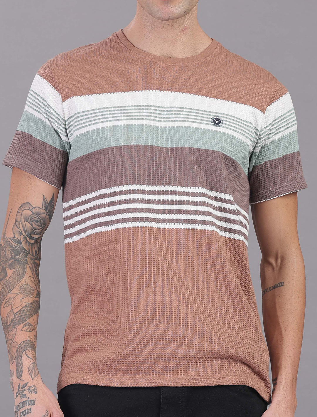Box Knit Auto Stripes - Pink