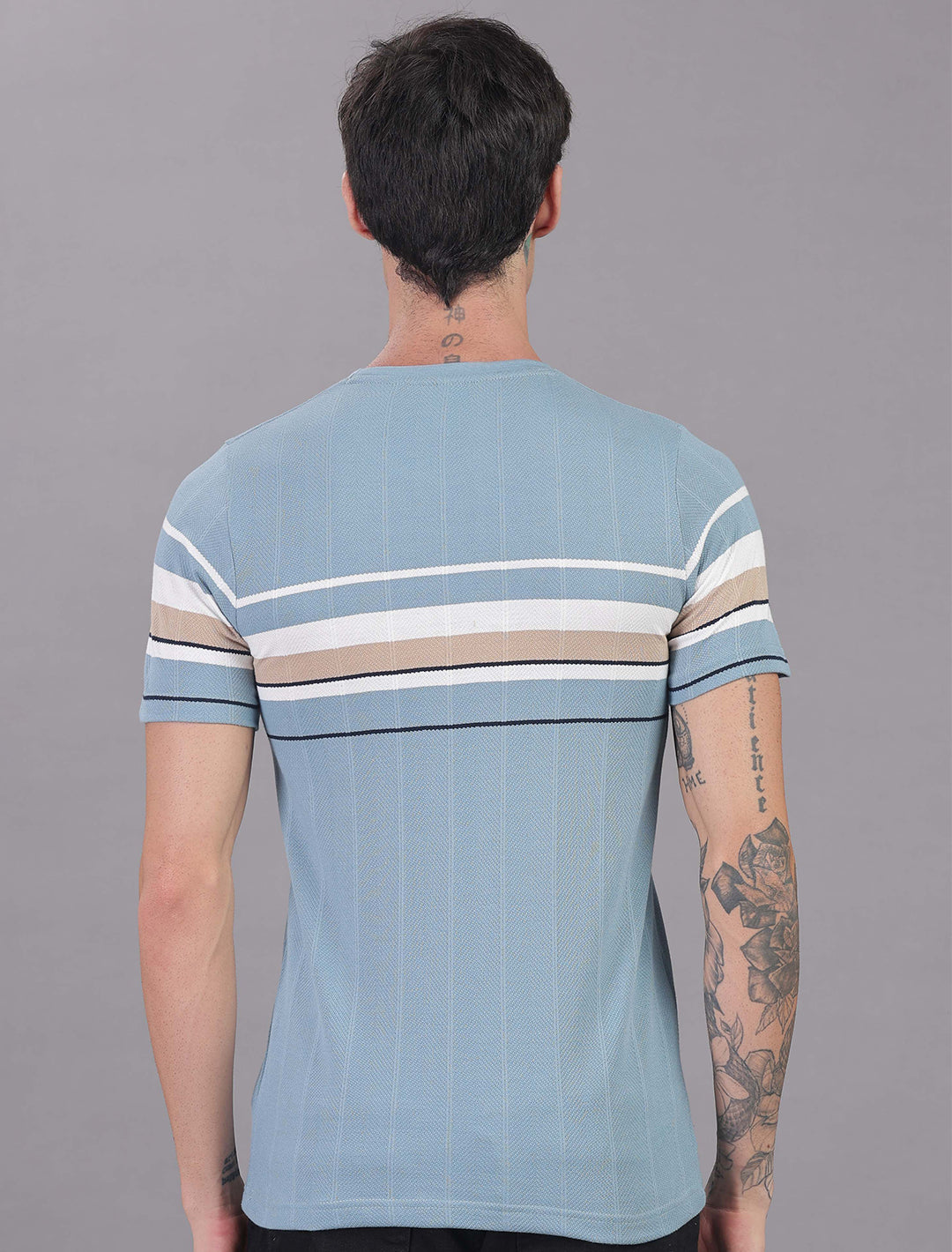 Jacquard Auto stripes - Light Blue