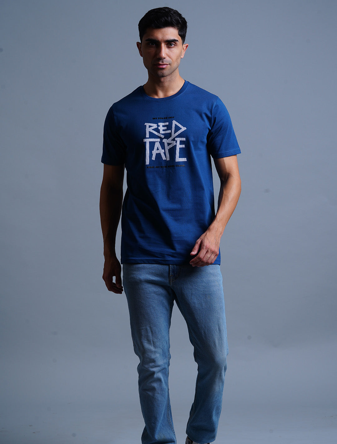 Cotton Oversized T-Shirt - Blue