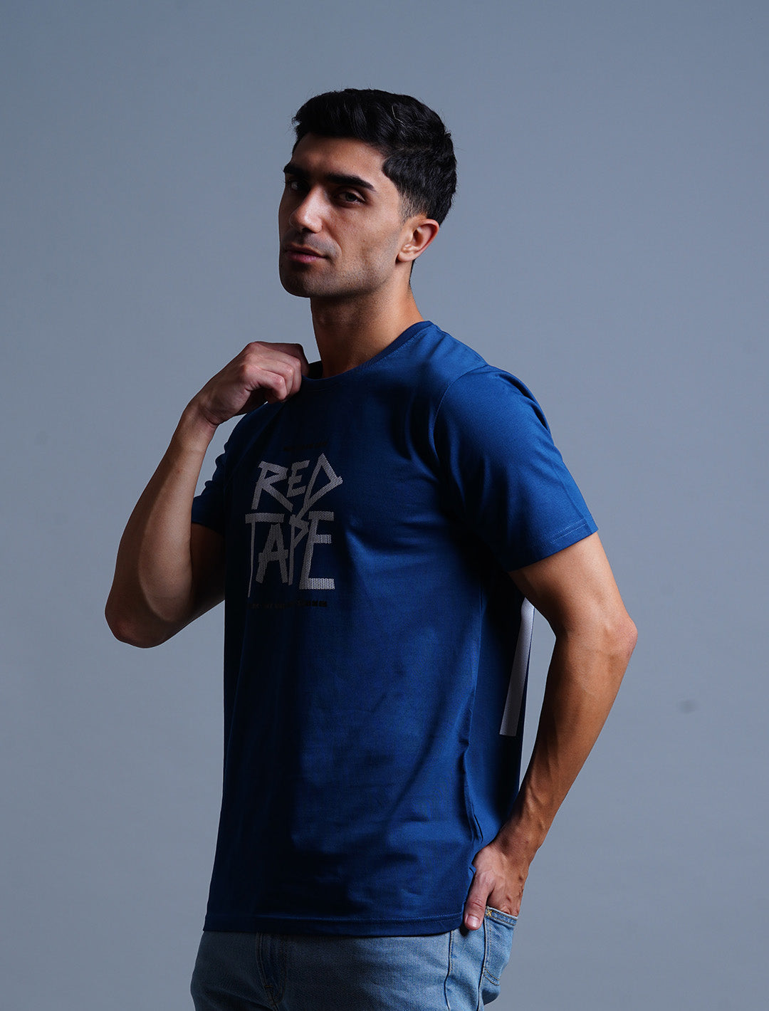 Cotton Oversized T-Shirt - Blue