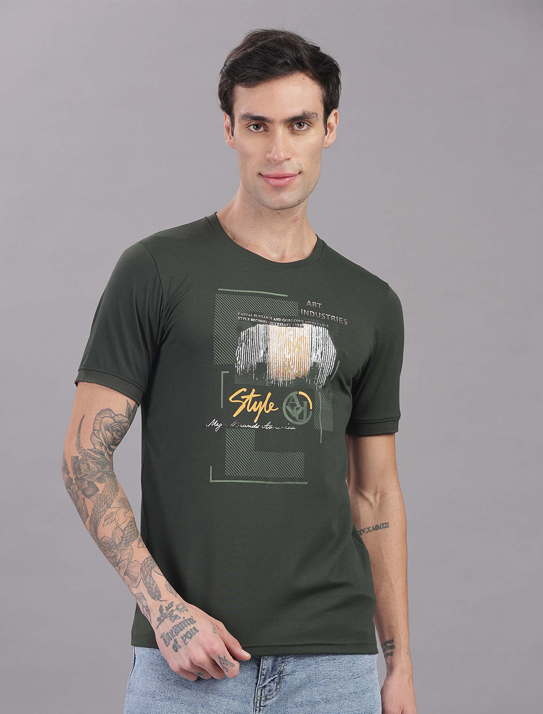 Doby Tensil Lycra - Olive Green