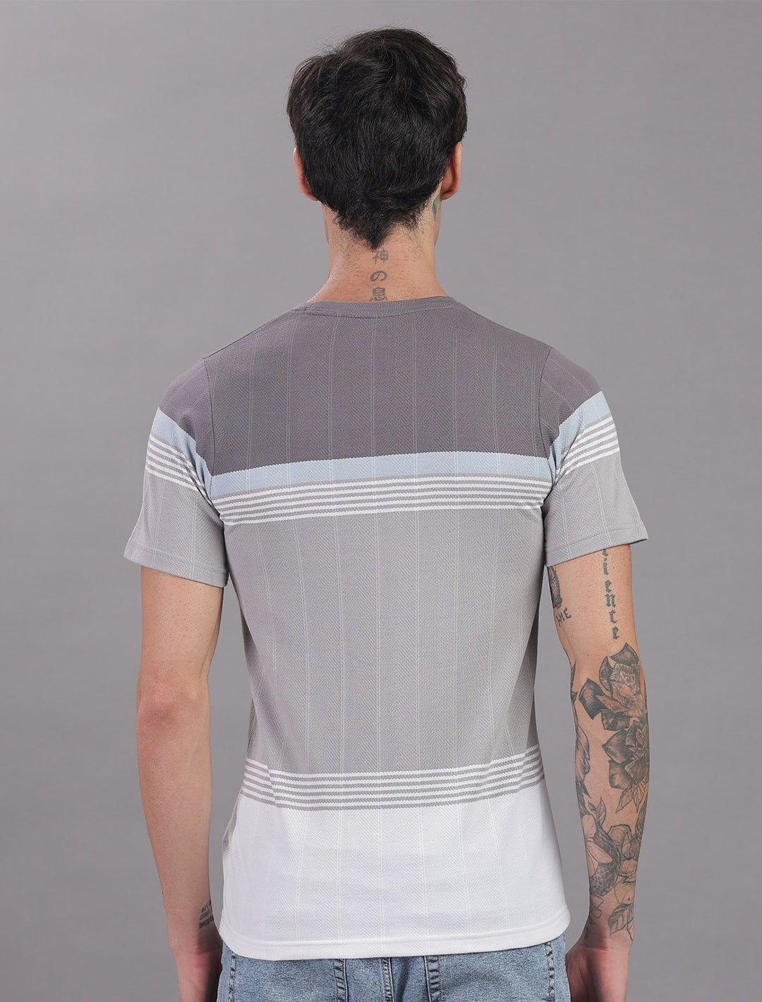Jacquard Auto stripes - Grey