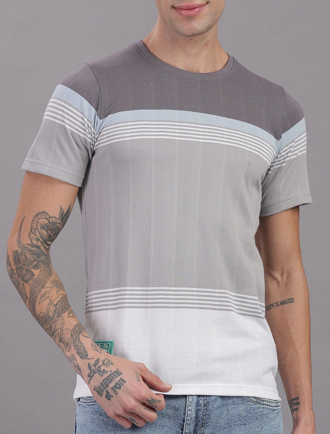 Jacquard Auto stripes - Grey