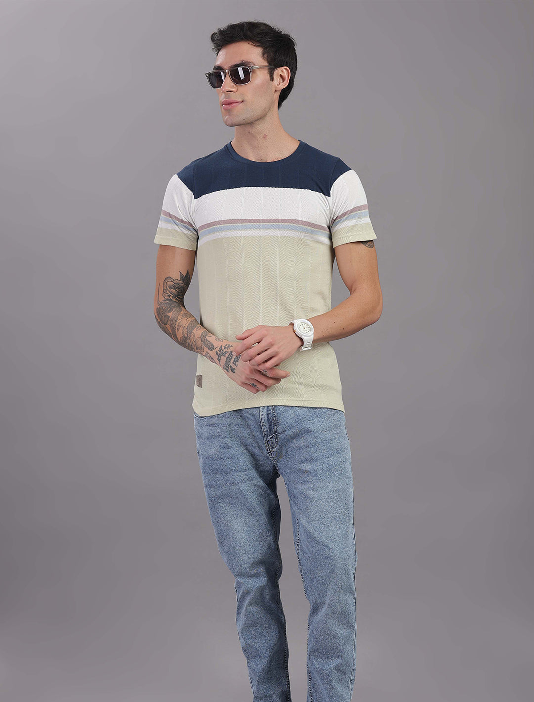 Jacquard Auto stripes - Green