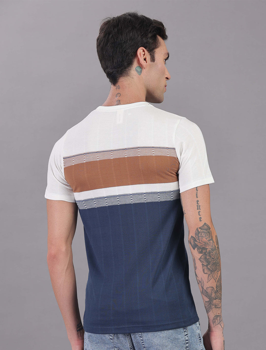 Jacquard Auto stripes -Ice Mist