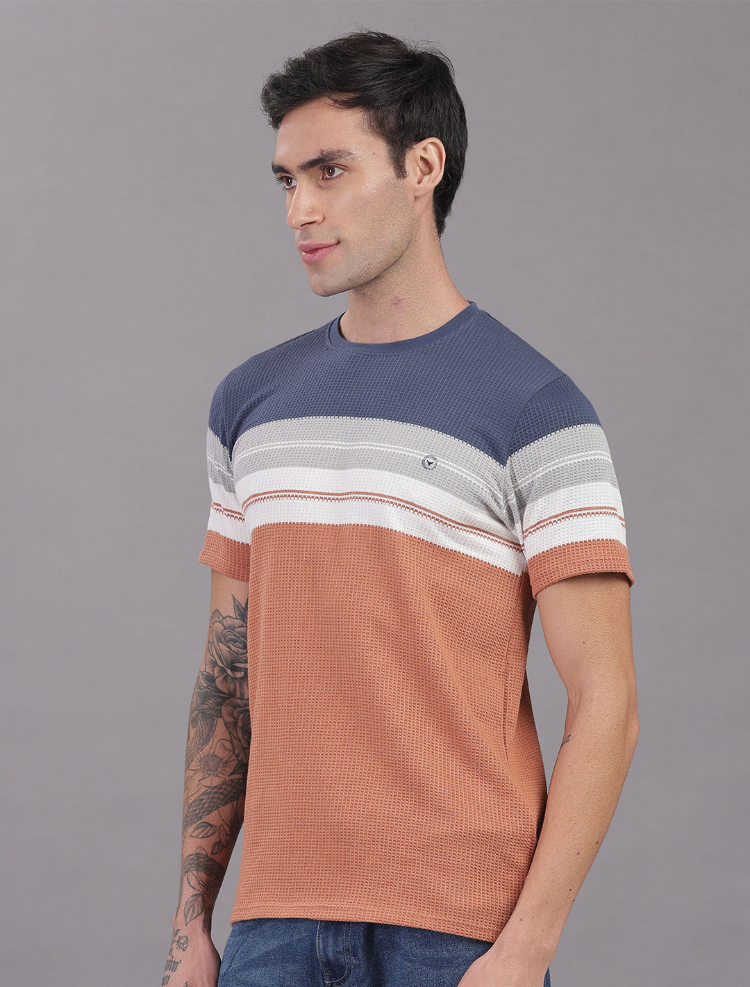 Box Knit Auto Stripes - Kaki