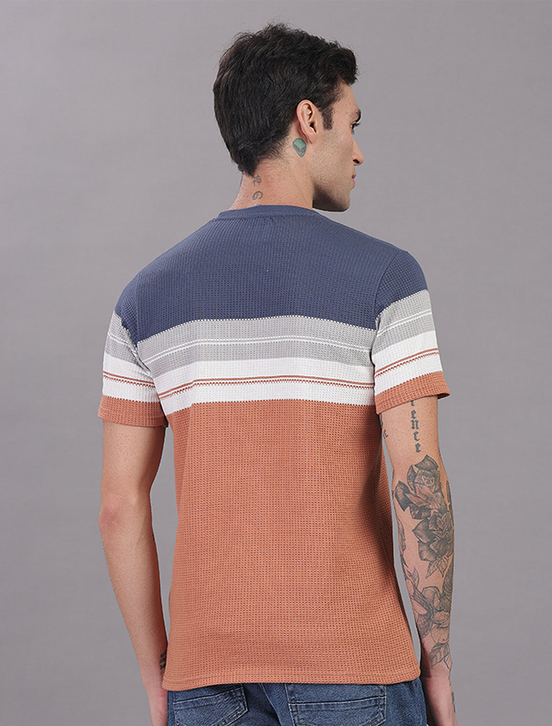 Box Knit Auto Stripes - Kaki