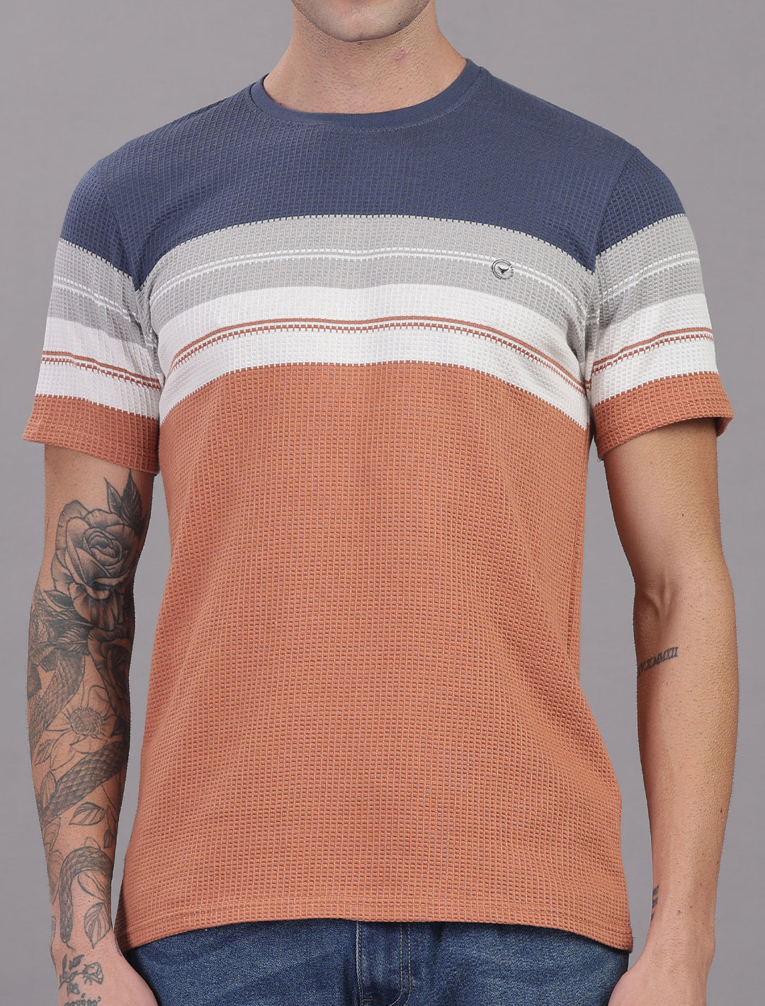 Box Knit Auto Stripes - Kaki
