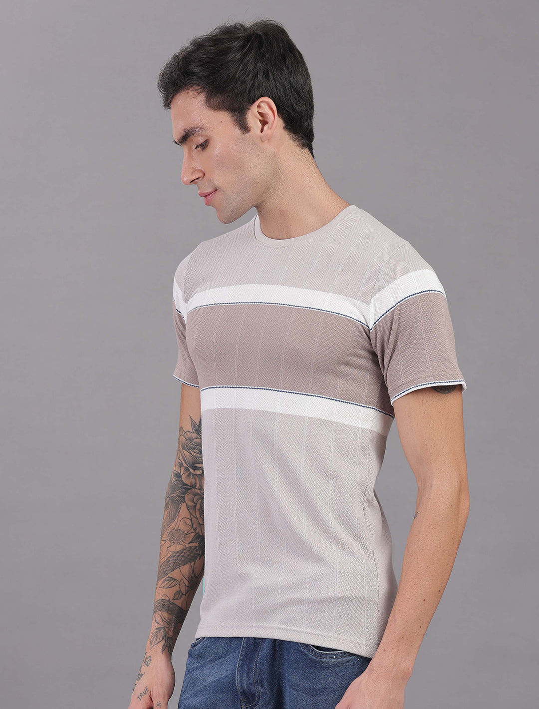 Jacquard Auto stripes - Dark Grey