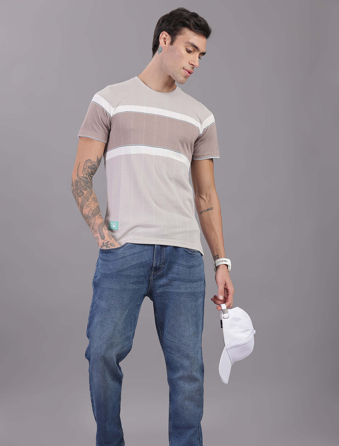 Jacquard Auto stripes - Dark Grey