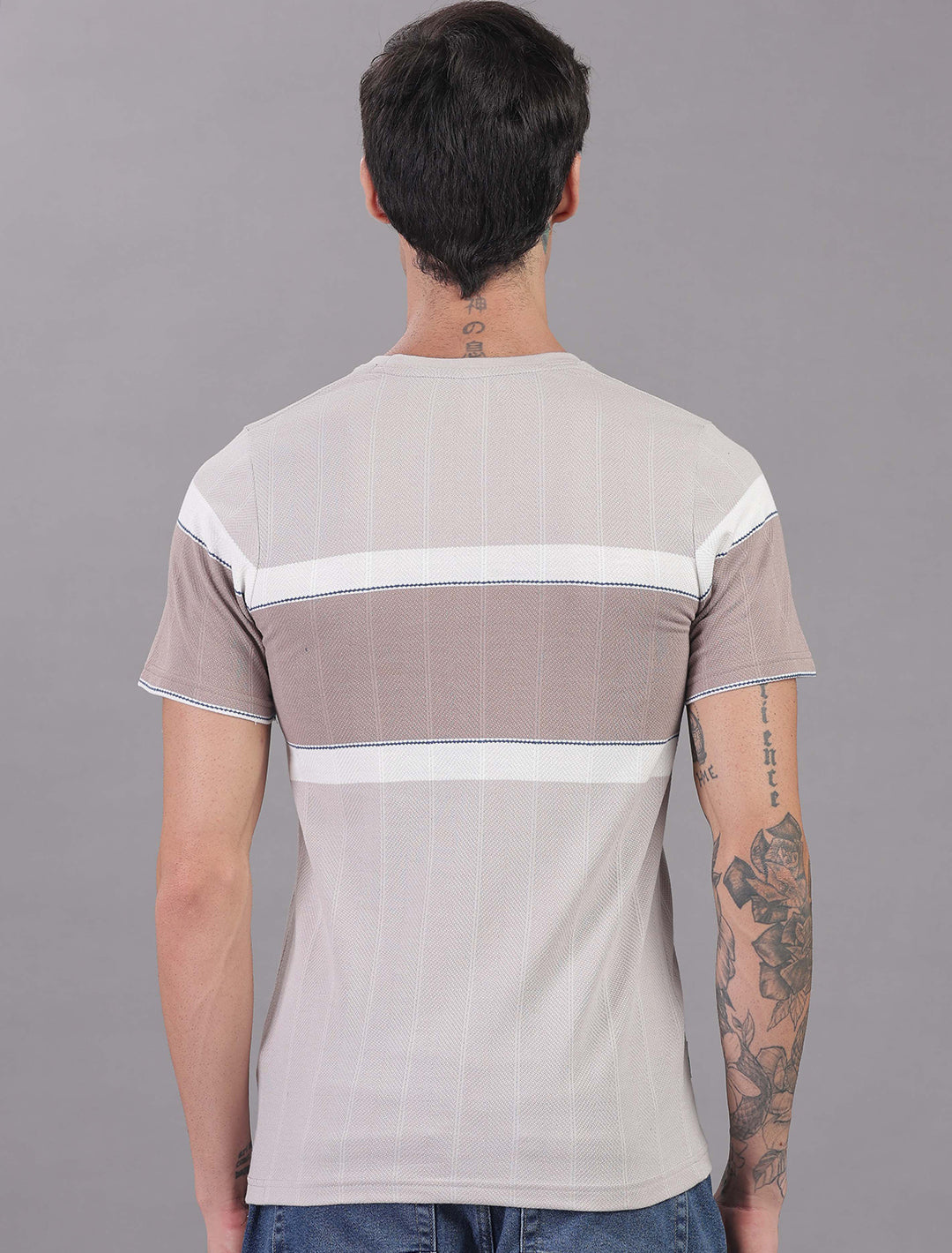 Jacquard Auto stripes - Dark Grey