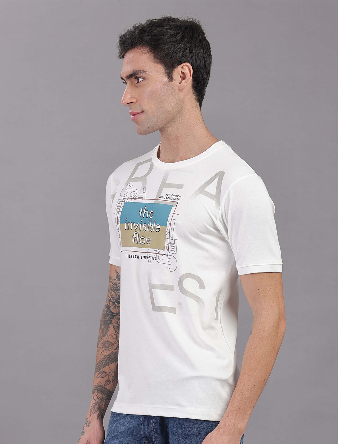 Doby Tensil Lycra - White