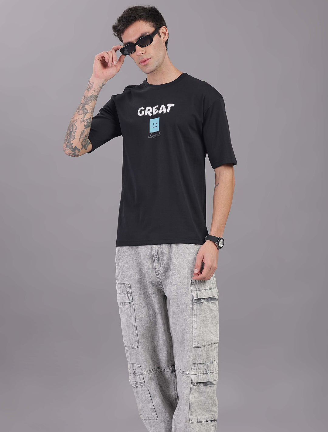Interlock Canvas Oversized - Black