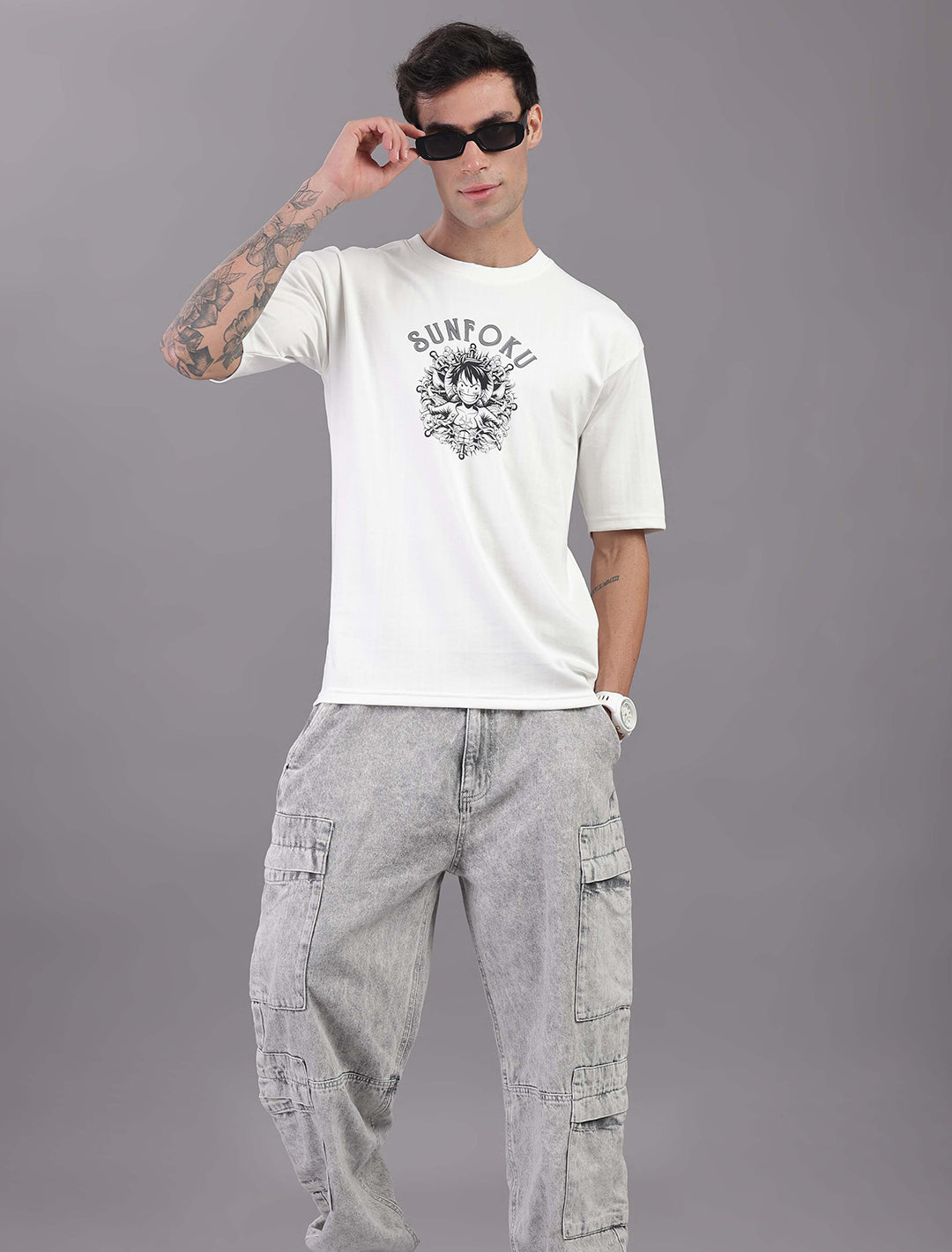 Interlock Canvas Oversized - White