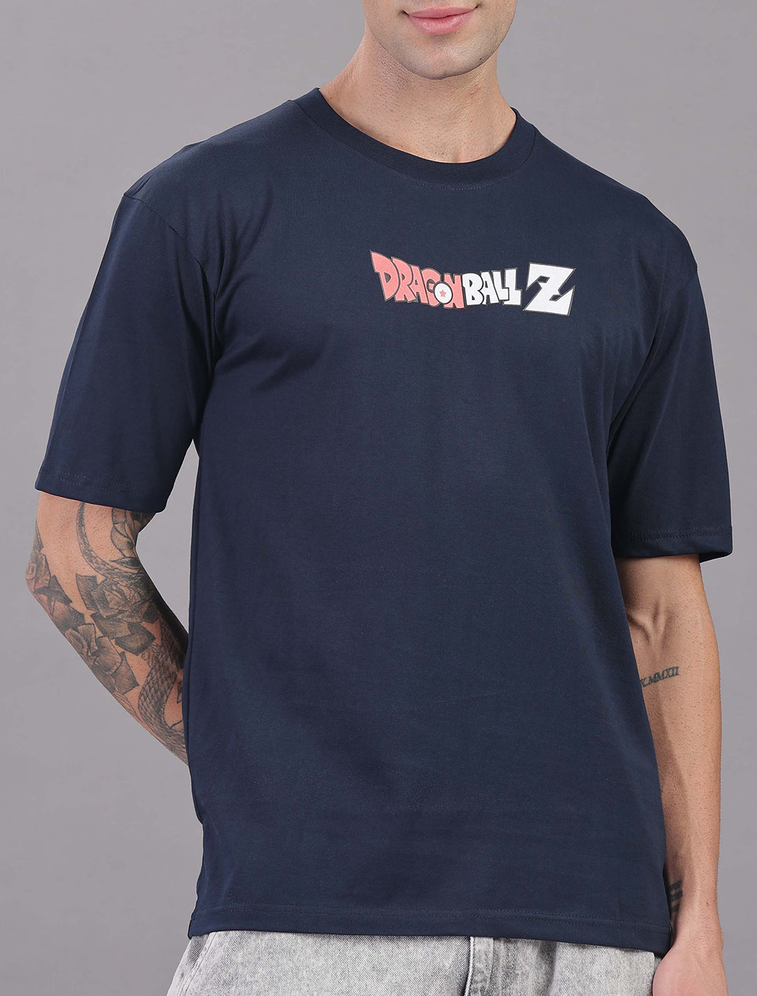 Cotton Oversized Drop Shoulder - Navy Blue