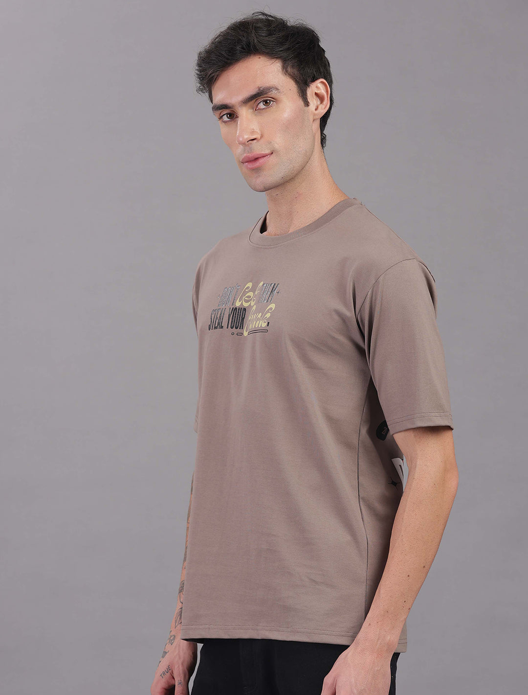 Cotton Oversized Drop Shoulder - Kaki