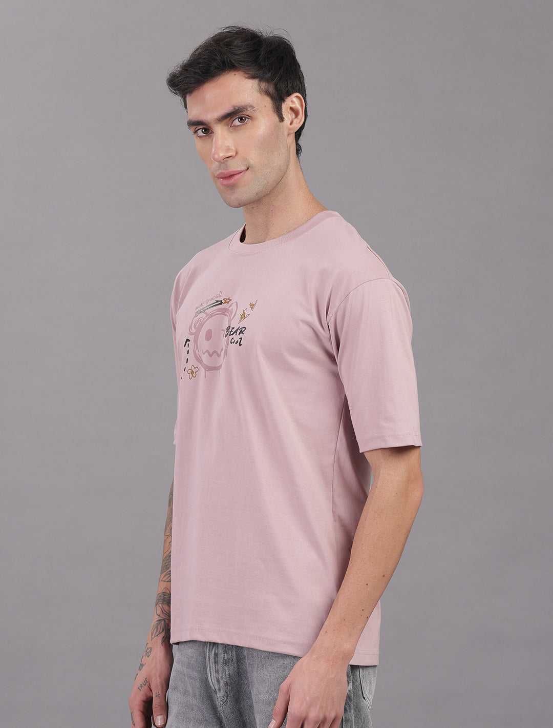 Cotton Oversized Drop Shoulder - Light Pink