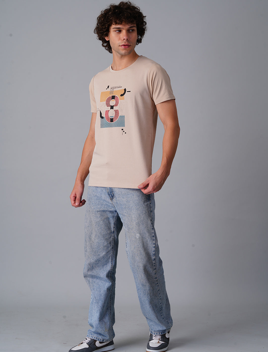 Crew Neck Half Sleeve Canvas - Dust Grey