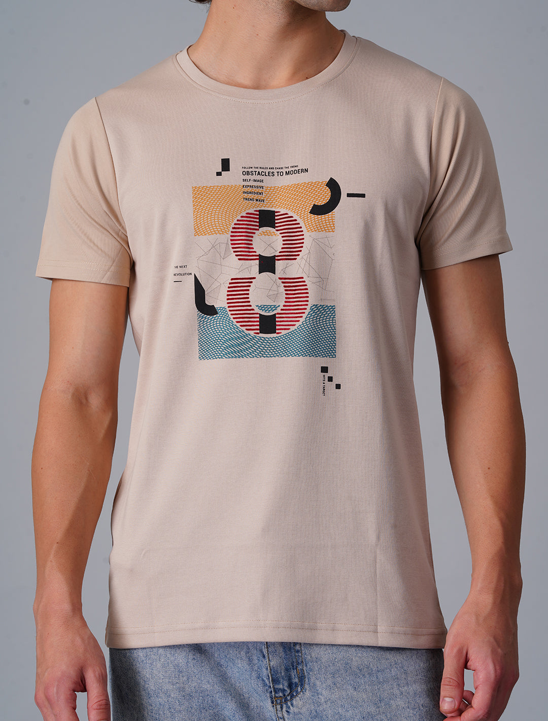 Crew Neck Half Sleeve Canvas - Dust Grey