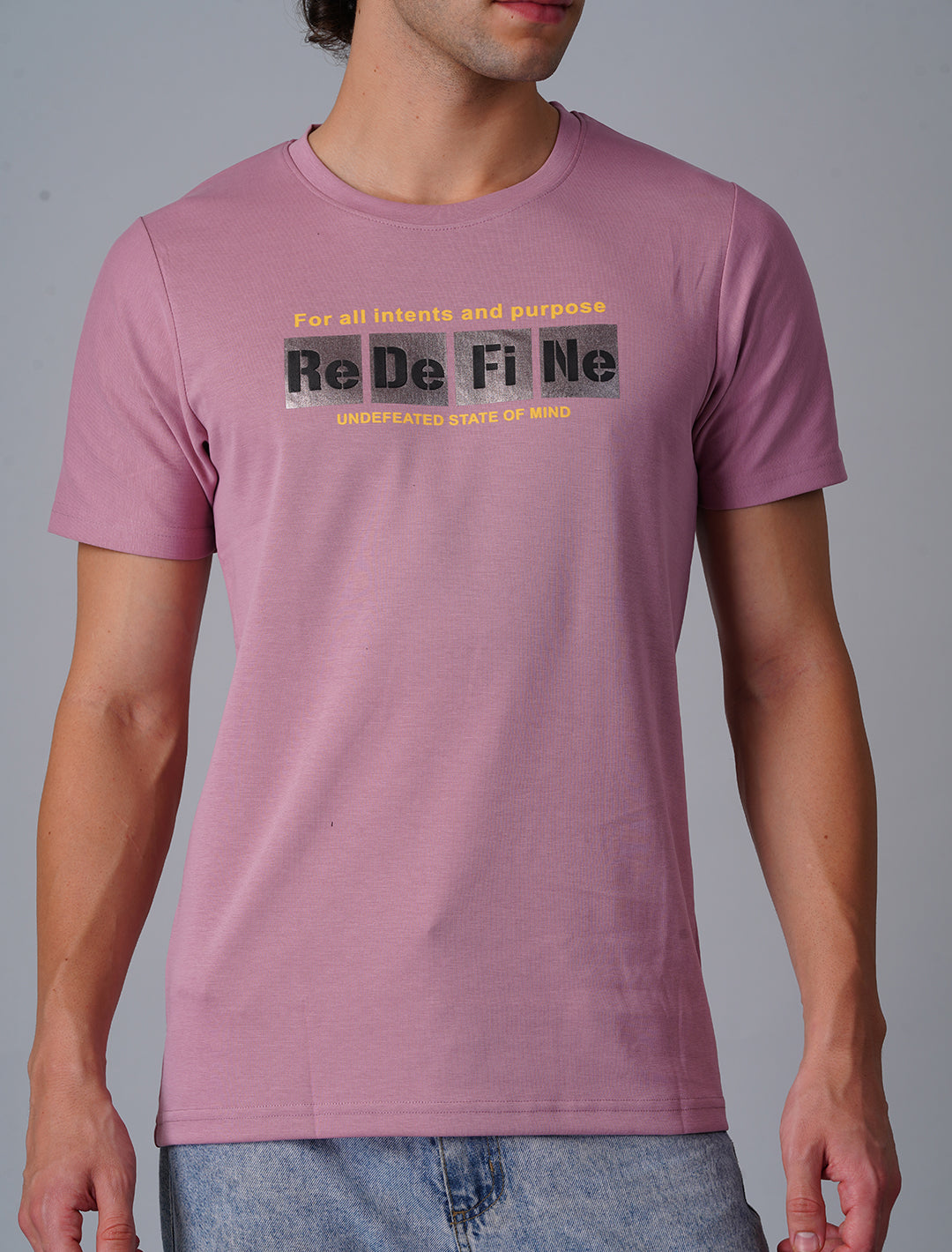 Crew Neck Half Sleeve Canvas - Pink