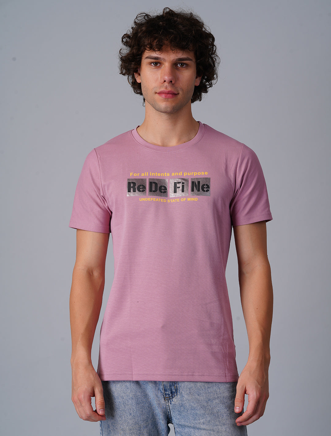Crew Neck Half Sleeve Canvas - Pink