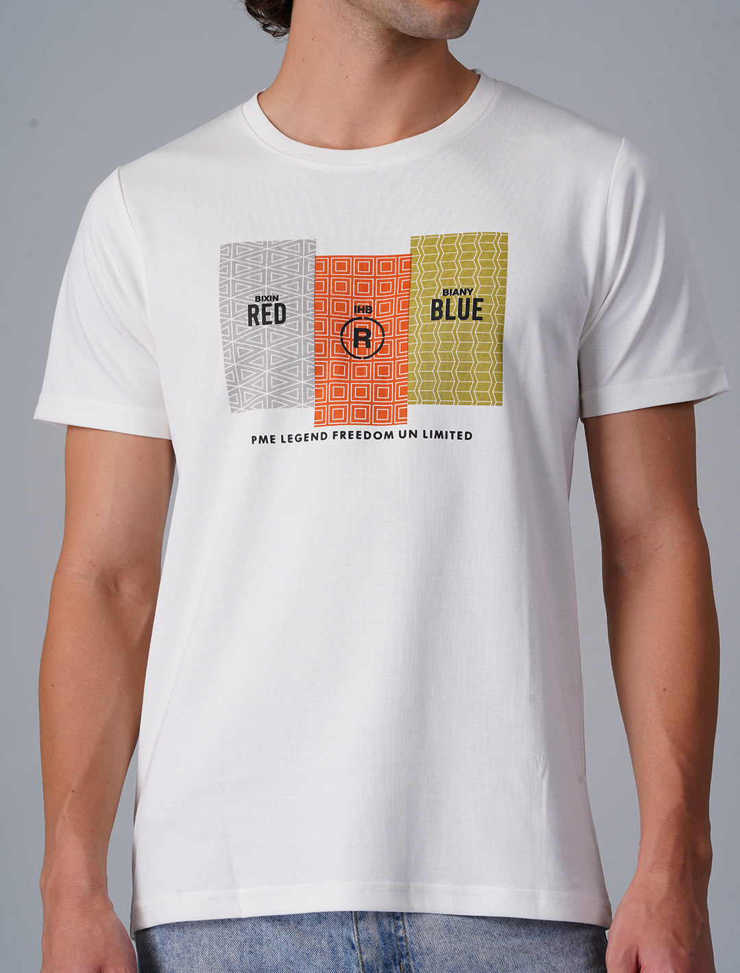 Crew Neck Half Sleeve Canvas - White