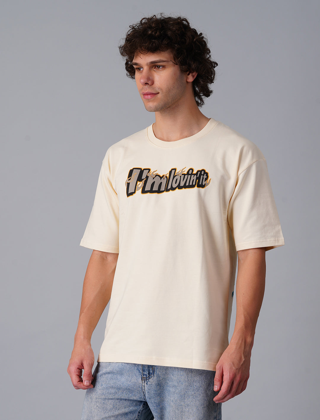 Oversized Terry Looper T-Shirt -OffWhite