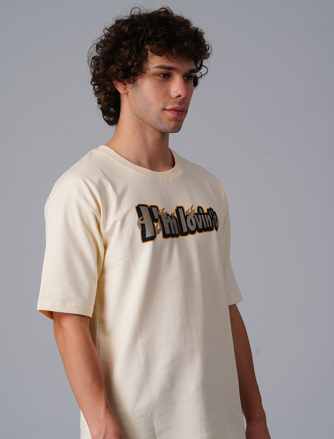 Oversized Terry Looper T-Shirt -OffWhite