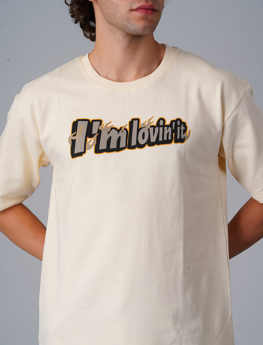 Oversized Terry Looper T-Shirt -OffWhite