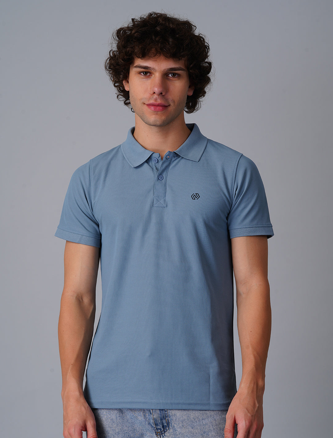 Polo T-Shirt Half Sleeve - Light Blue