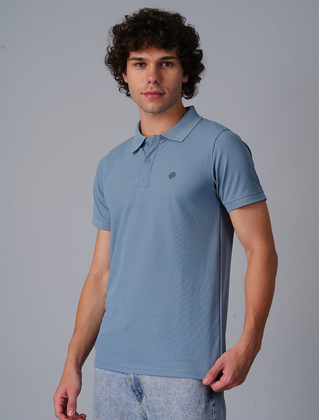 Polo T-Shirt Half Sleeve - Light Blue