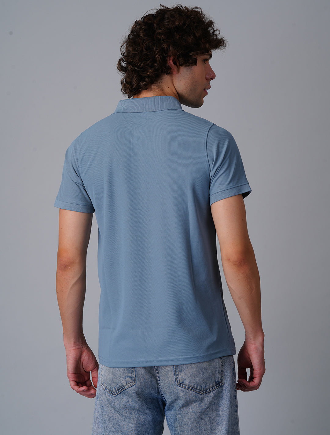 Polo T-Shirt Half Sleeve - Light Blue