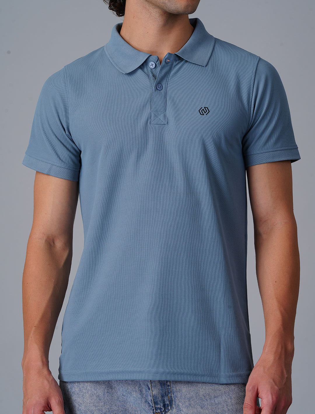 Polo T-Shirt Half Sleeve - Light Blue