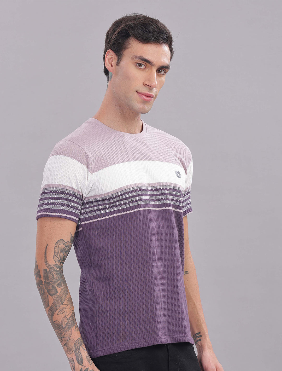 Box Knit Auto Stripes - Indigo
