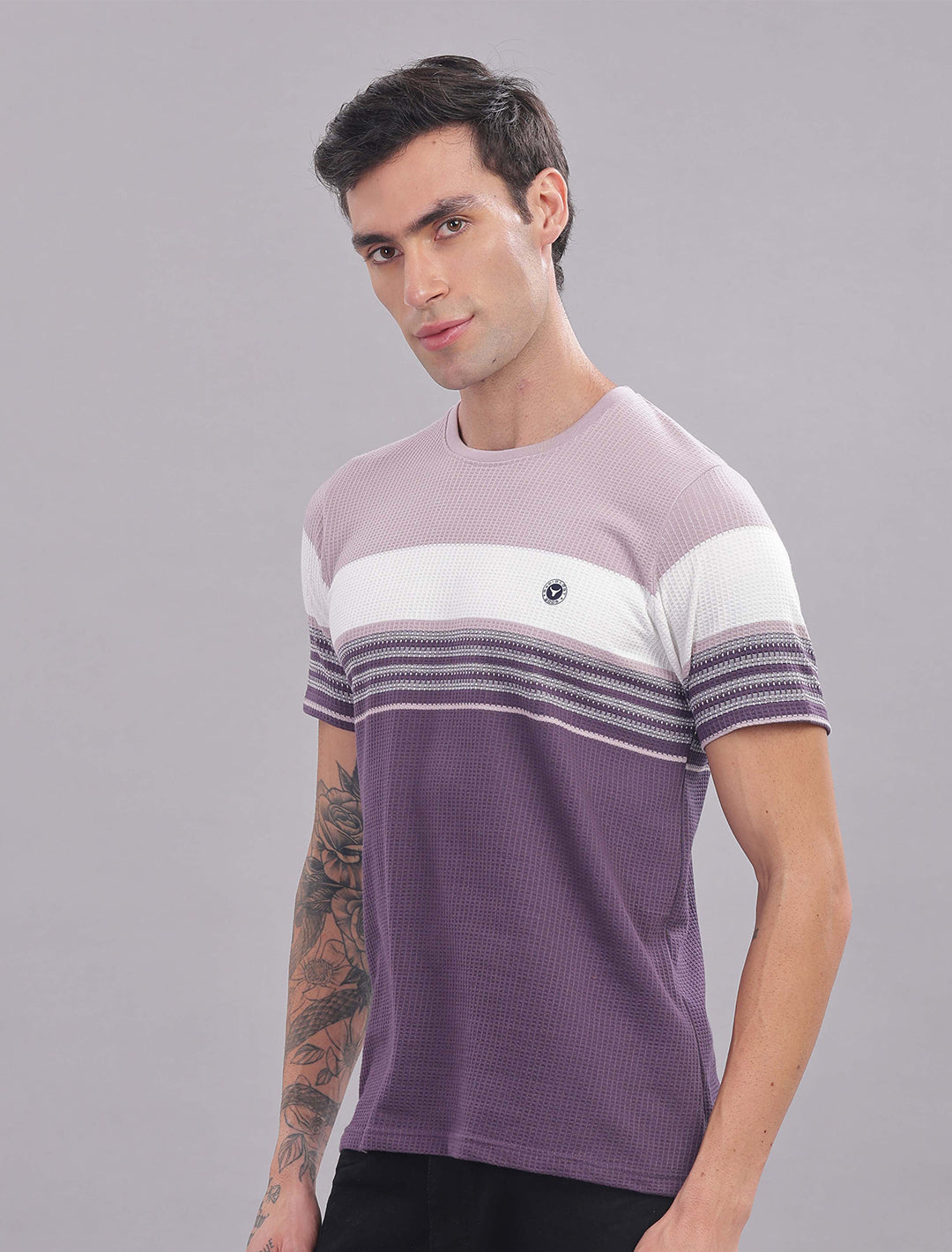 Box Knit Auto Stripes - Indigo