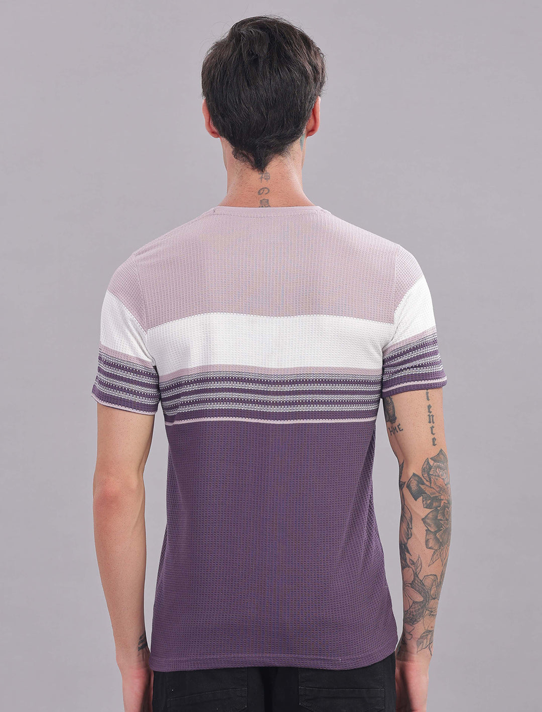 Box Knit Auto Stripes - Indigo