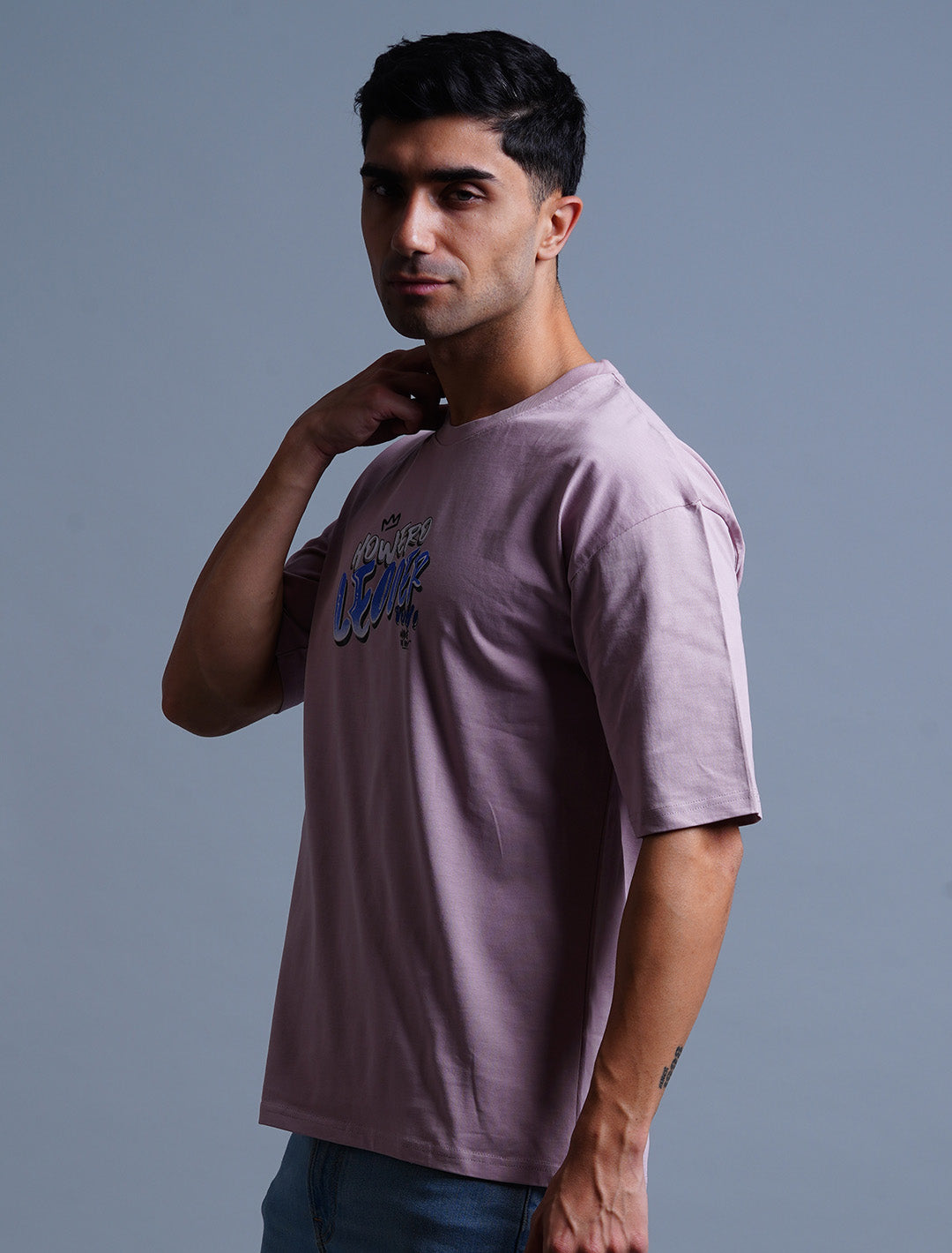 Cotton Oversized T-Shirt - Pink