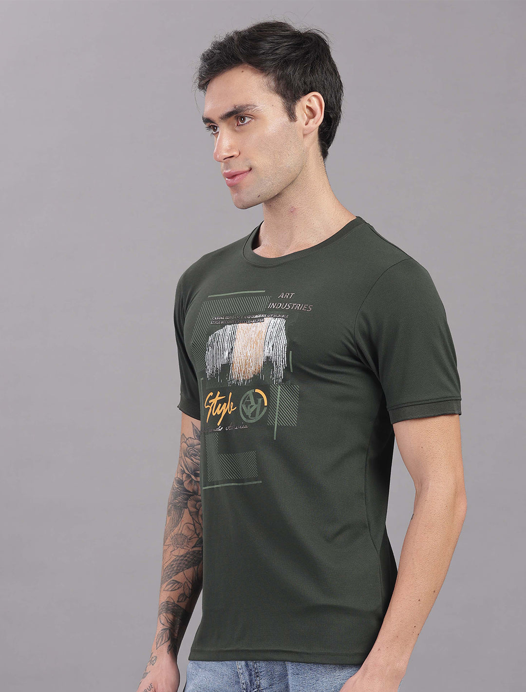 Doby Tensil Lycra - Olive Green