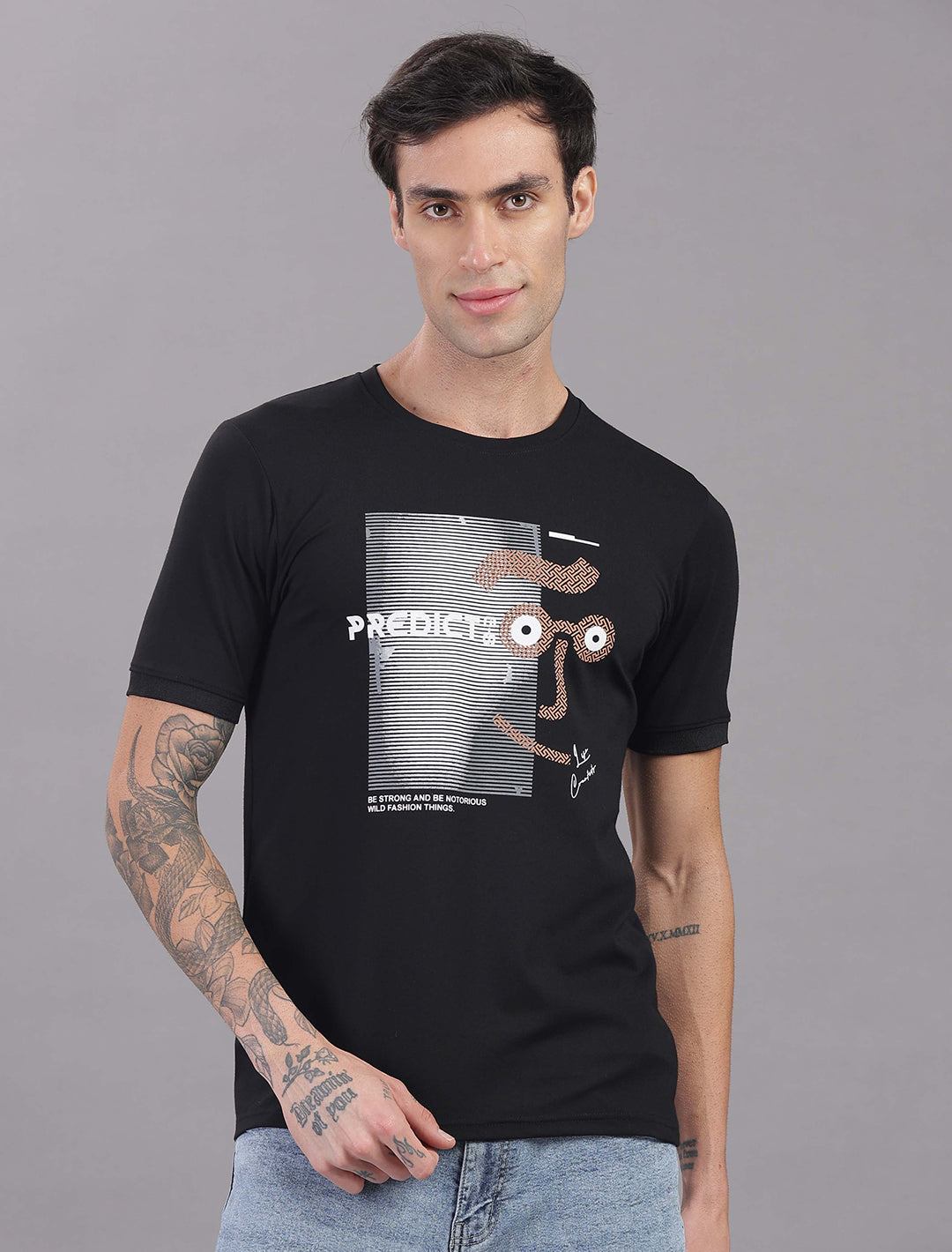 Doby Tensil Lycra - Black