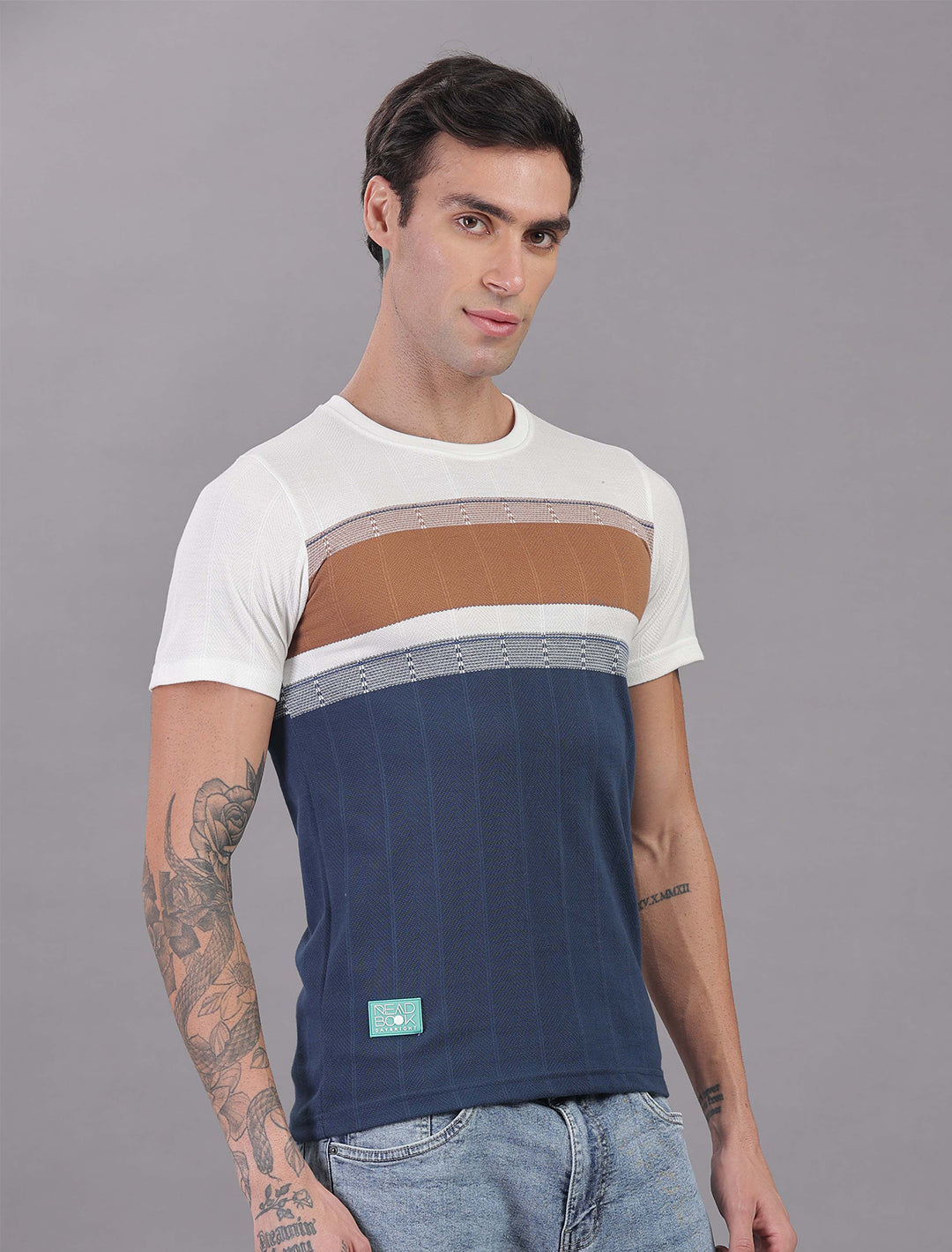 Jacquard Auto stripes -Ice Mist