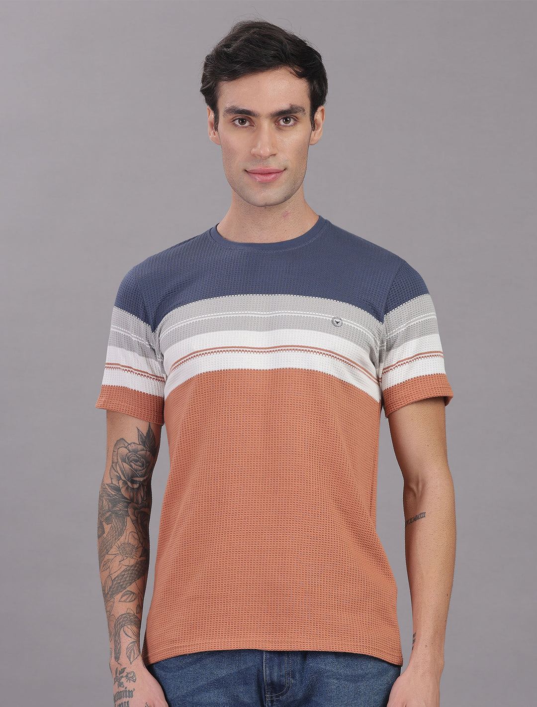 Box Knit Auto Stripes - Kaki
