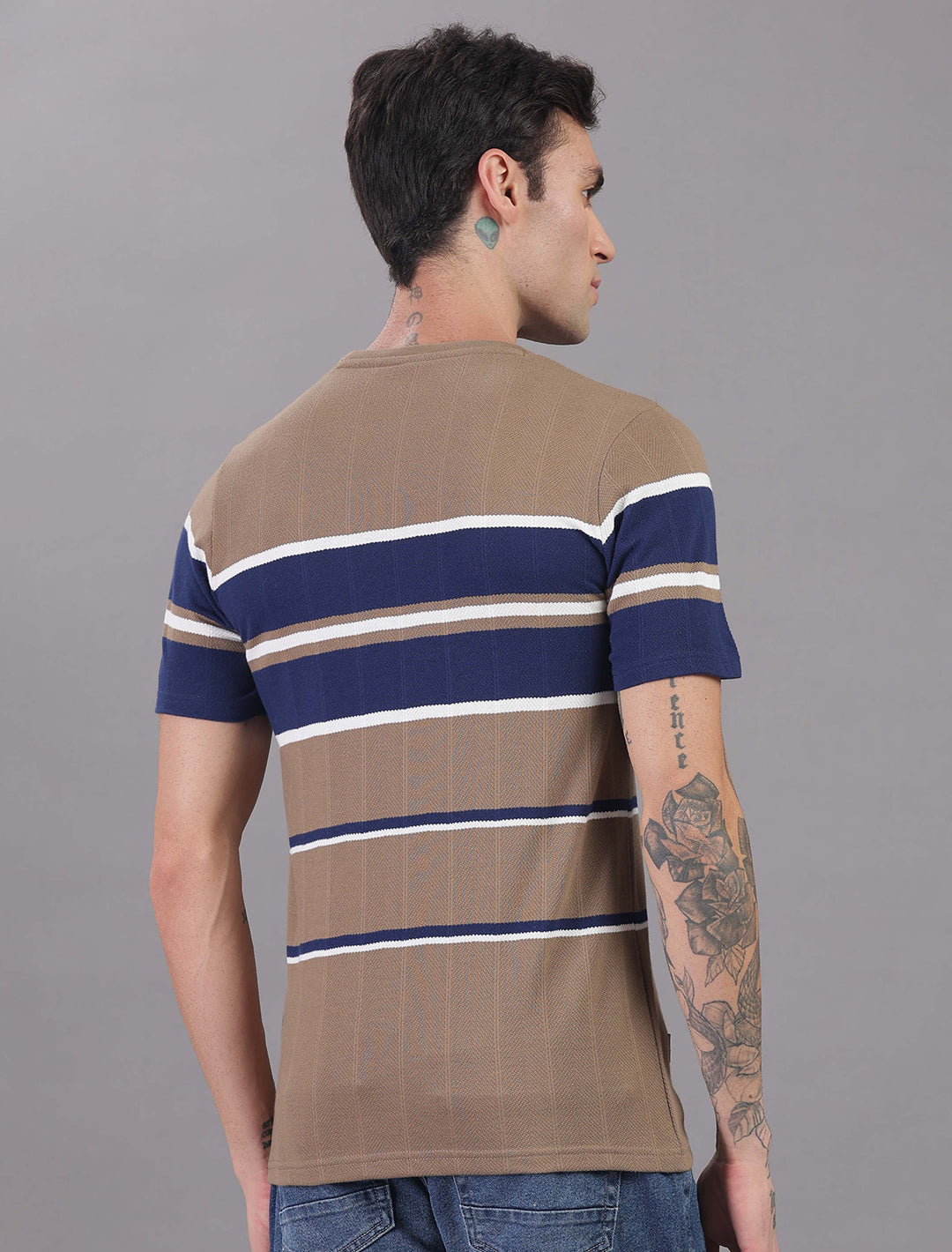 Jacquard Auto stripes - kaki