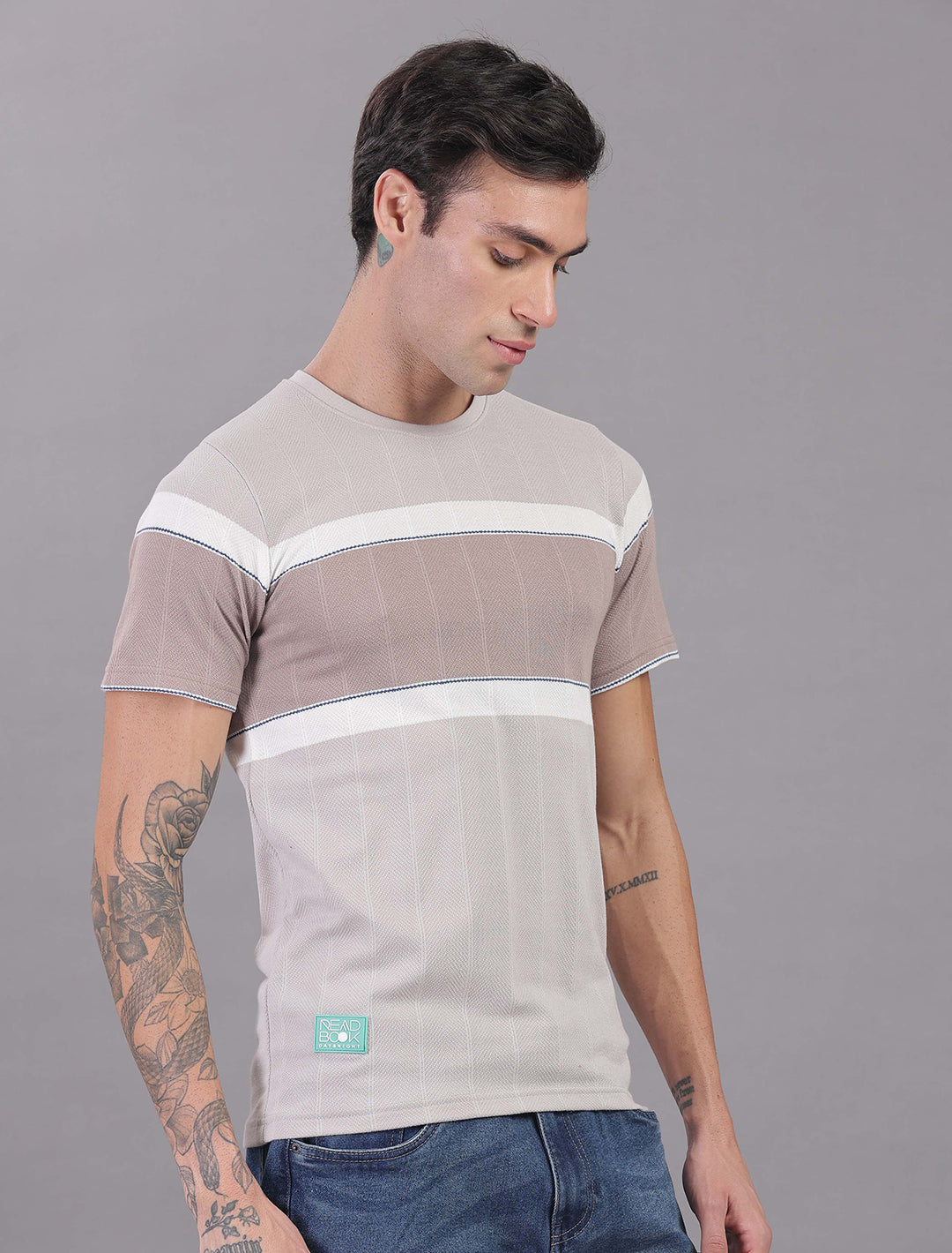 Jacquard Auto stripes - Dark Grey