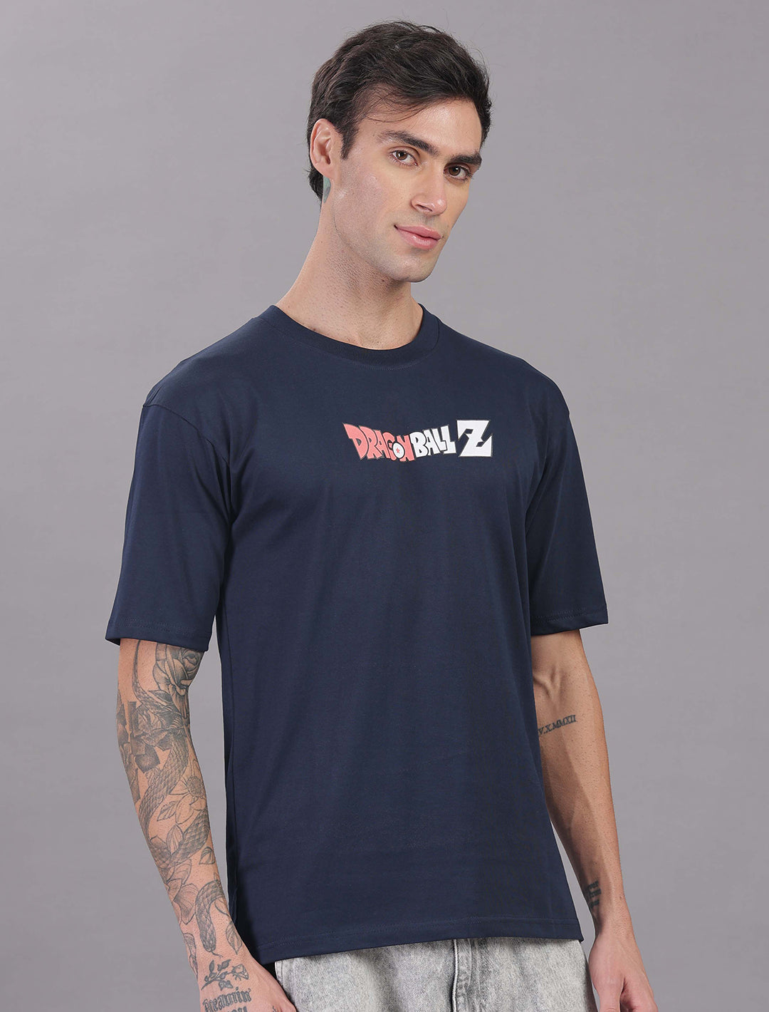 Cotton Oversized Drop Shoulder - Navy Blue
