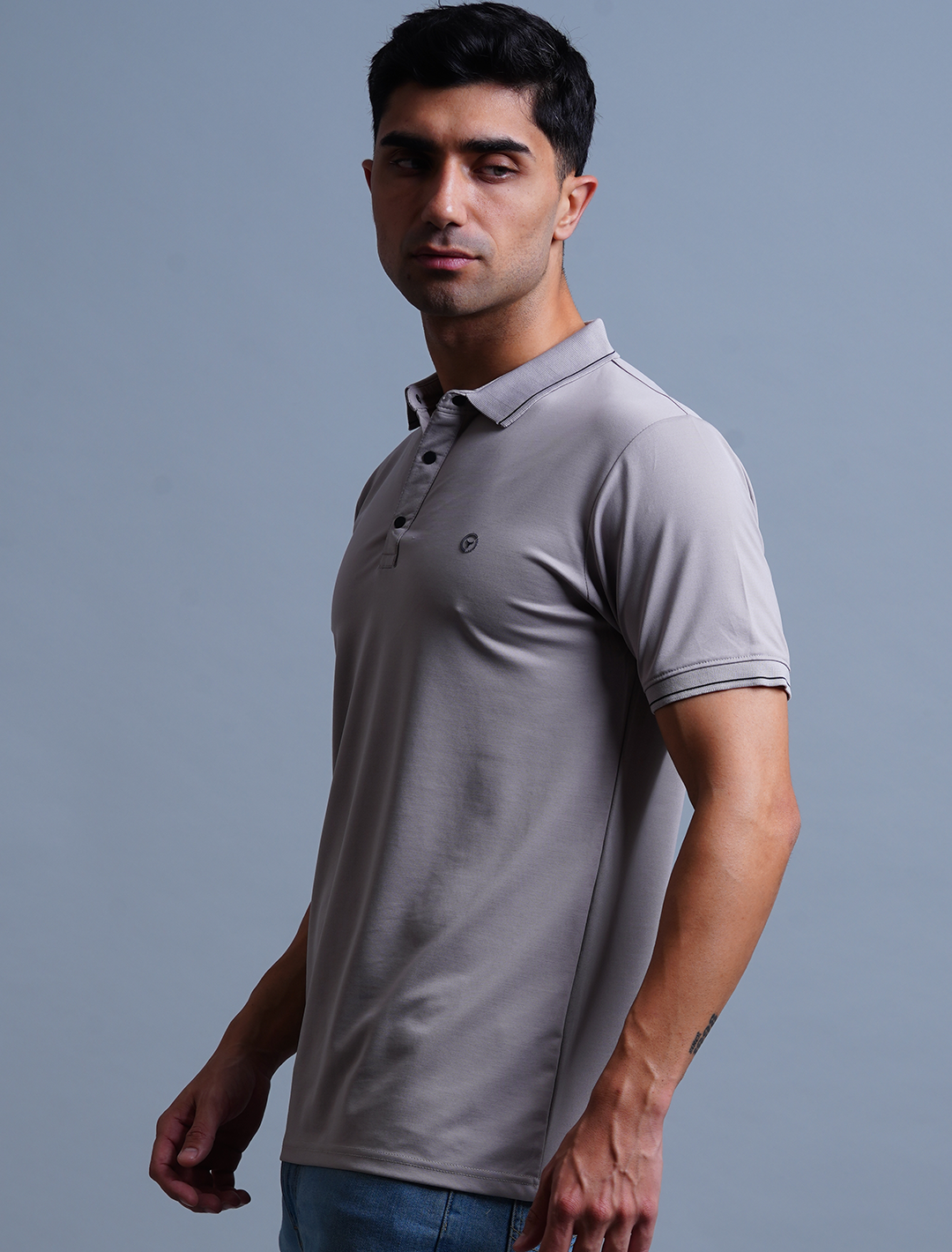 Polo T-Shirt - Light Grey