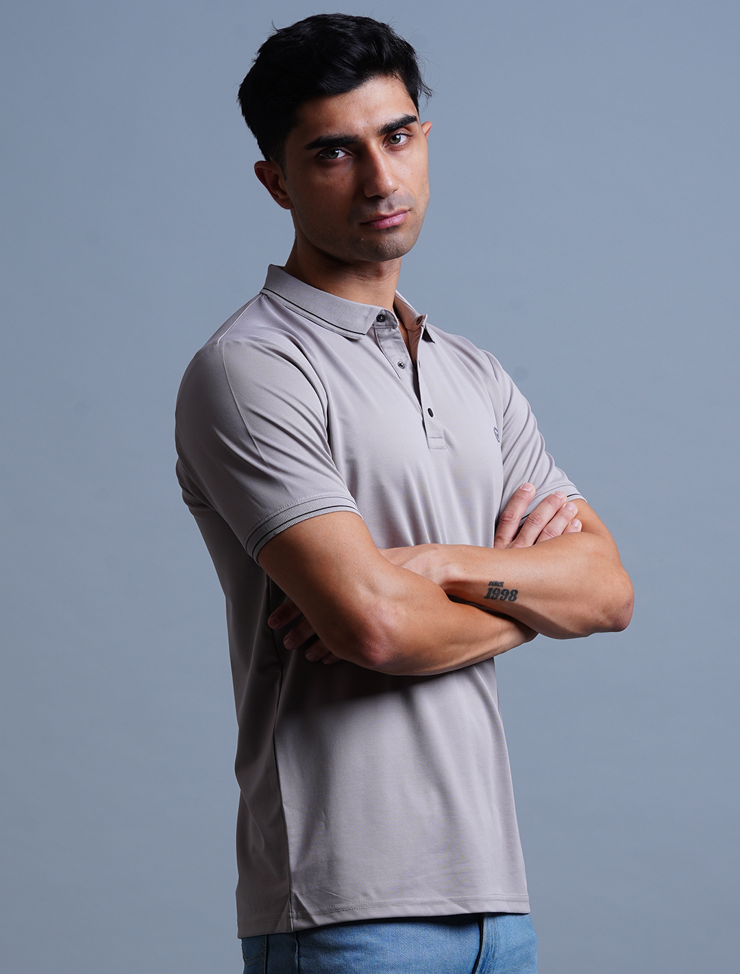 Polo T-Shirt - Light Grey