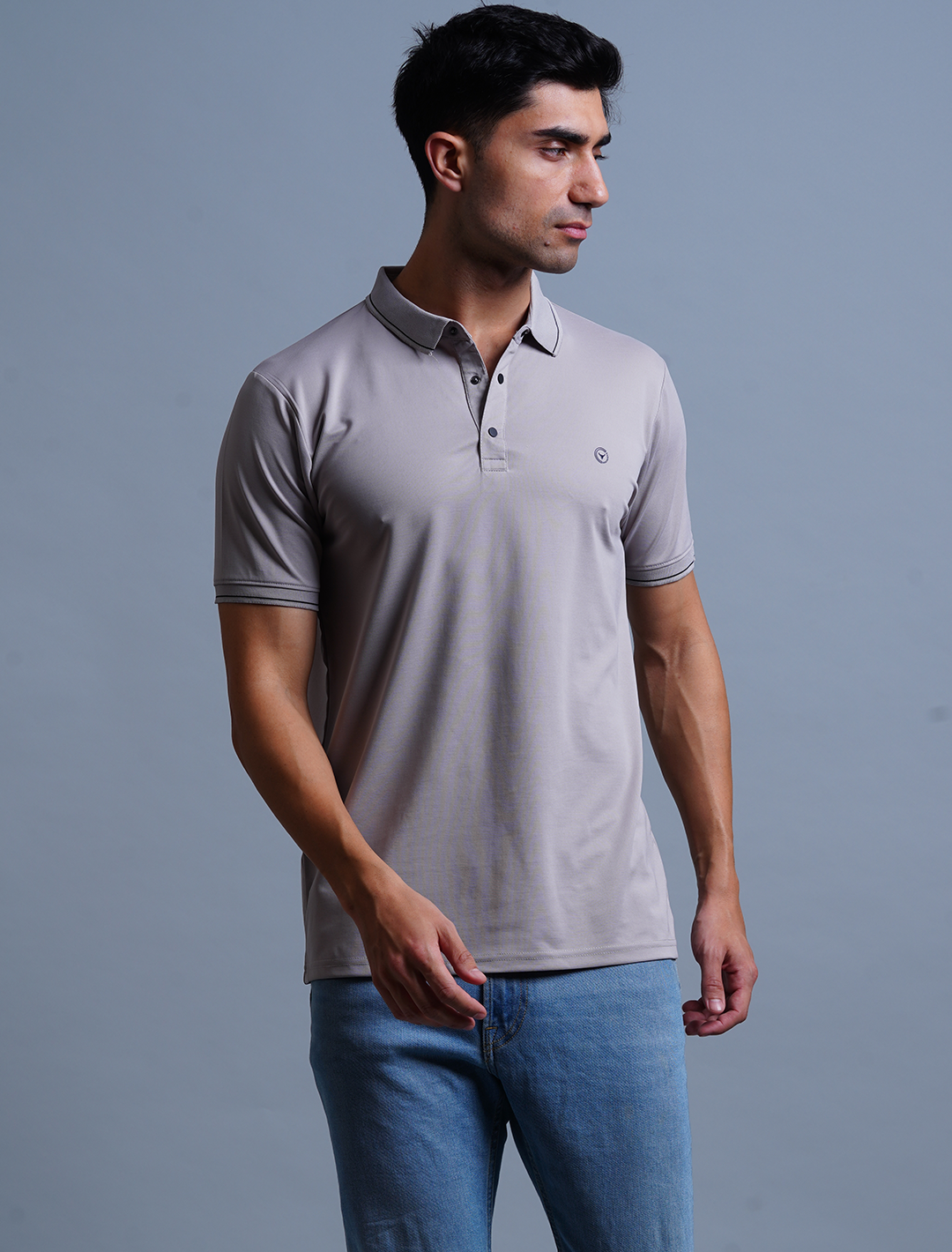 Polo T-Shirt - Light Grey